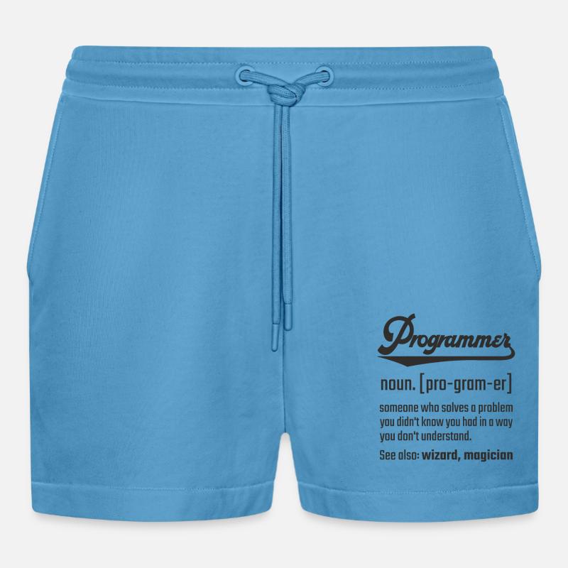 Programmeur programmeur nom nom définition - Short bio décontracté court fabriqué en UE -  Sol Blue