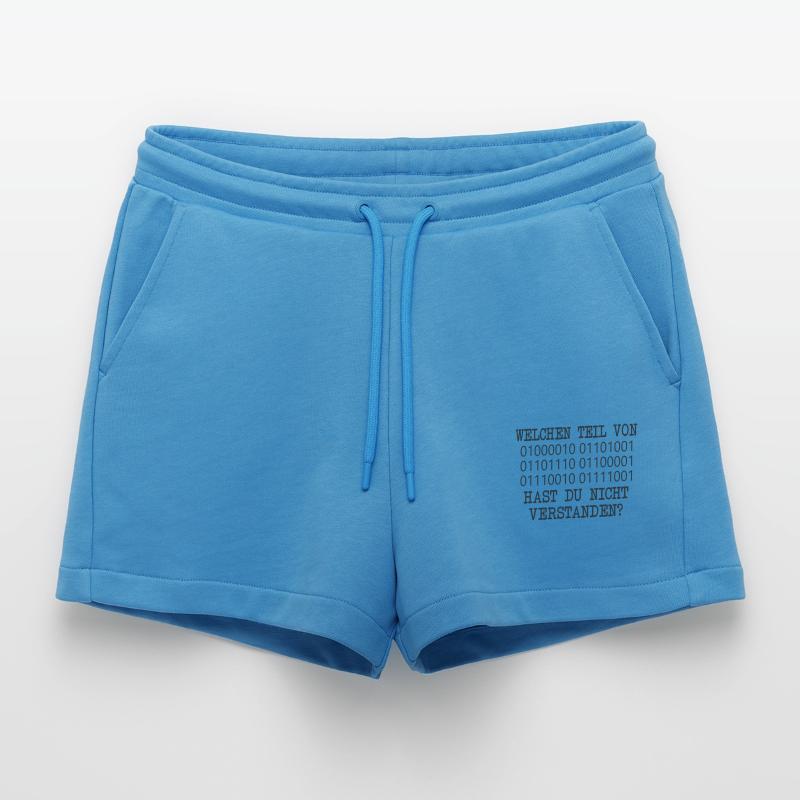 lustige admin Programmierer Linux IT Geschenkidee Organic Relaxed Cropped Shorts Made in EU