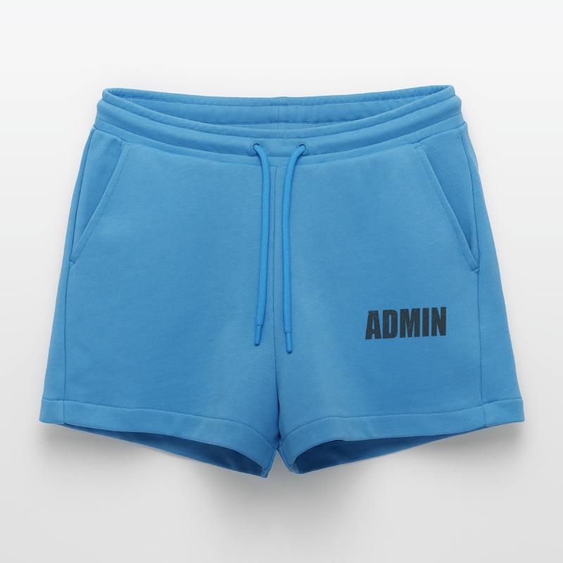 admin programmer Linux IT gift idea Organic Relaxed Cropped Shorts Made in EU