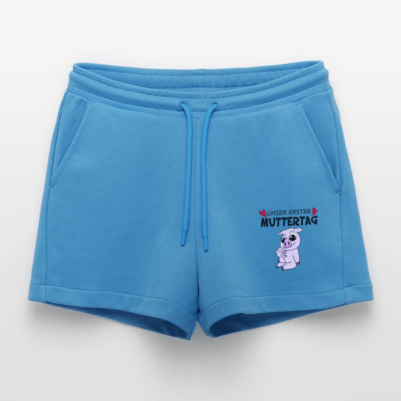 Muttertag Geschenk - Unser erster Muttertag Organic Relaxed Cropped Shorts Made in EU