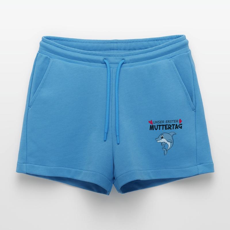 Muttertag Geschenk - Unser erster Muttertag Organic Relaxed Cropped Shorts Made in EU