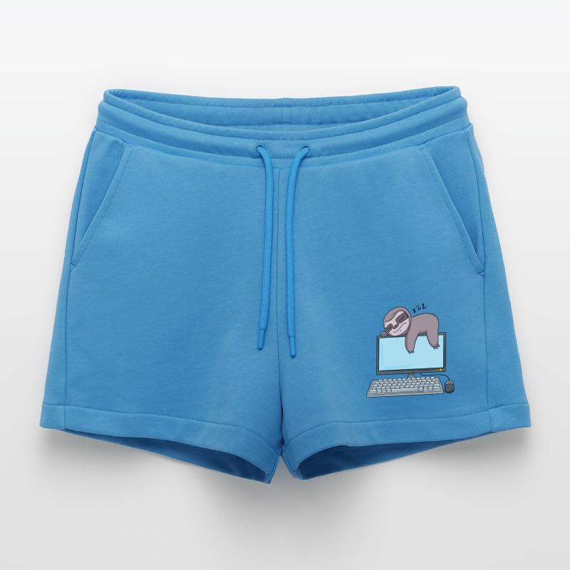 Computer Nerd Programmer Gift Organic Relaxed Cropped Shorts Made in EU