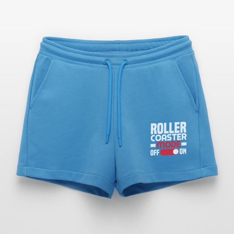 Roller Coaster Mode On Experience Organic Relaxed Cropped Shorts Made in EU