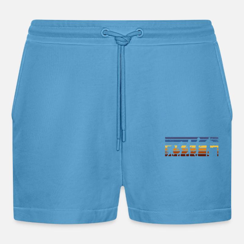 Maurer Evolution Retro-stil - Organic Relaxed Cropped Shorts Made in EU -  Sol Blue