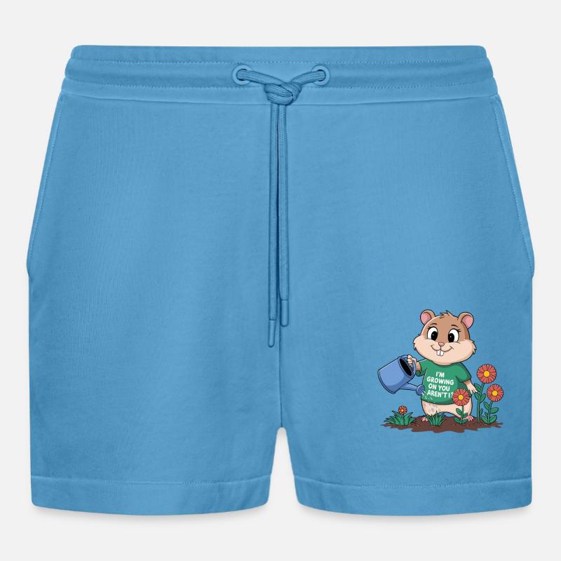 Ich Wachse Auf Dir, Oder? - Organic Relaxed Cropped Shorts Made in EU -  Sol Blue