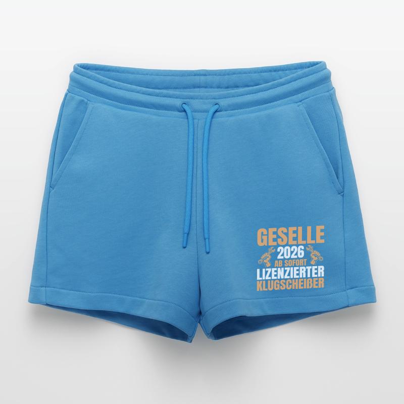Automotive Mechatronics Technician Journeyman 2026 Training Completed Organic Relaxed Cropped Shorts Made in EU