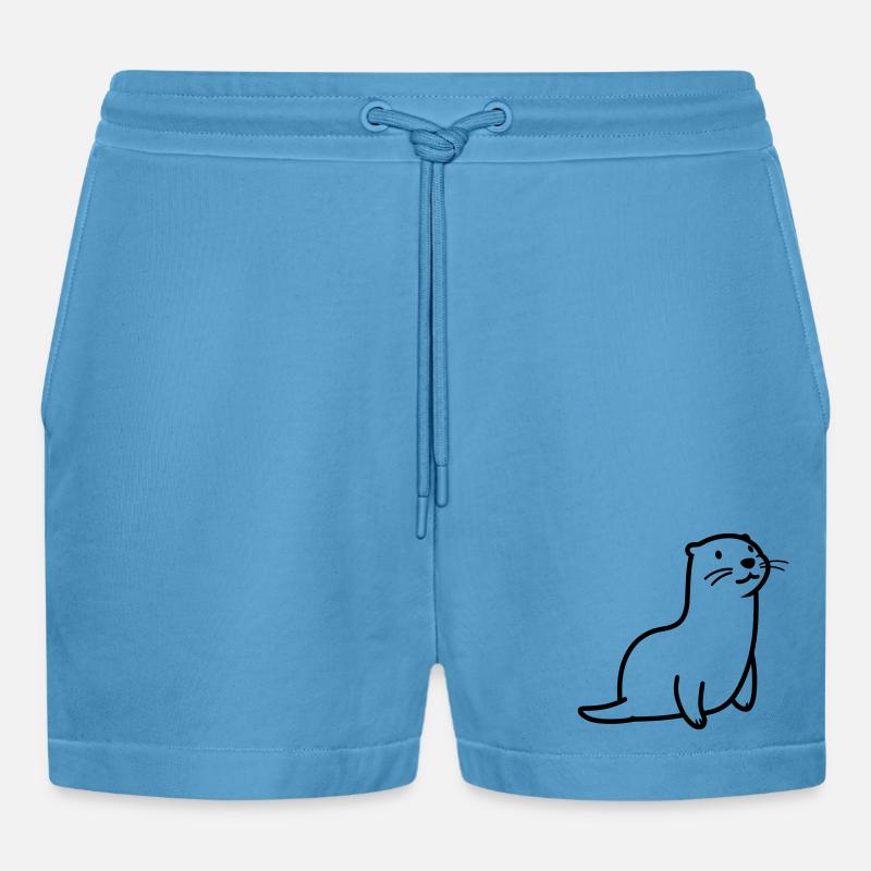 loutre - Short bio décontracté court fabriqué en UE -  Sol Blue