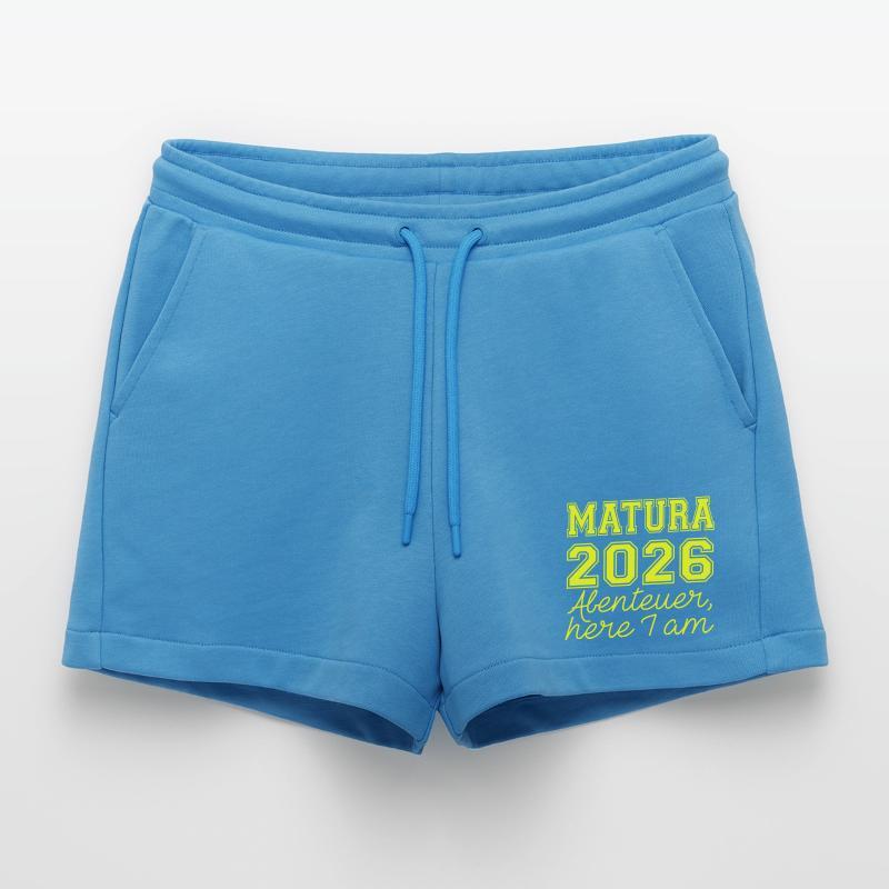 Matura 2026 Spruch Organic Relaxed Cropped Shorts Made in EU