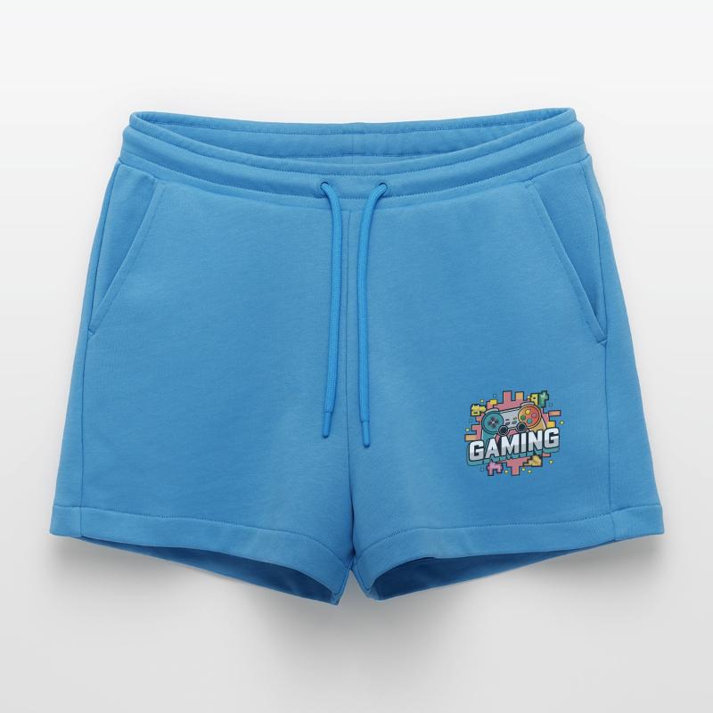 Gaming - Controllers Organic Relaxed Cropped Shorts Made in EU