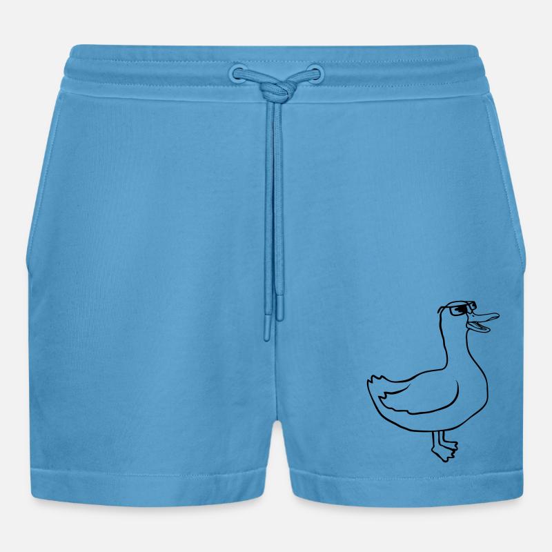 Sonnenbrille Comic Gans Cool - Organic Relaxed Cropped Shorts Made in EU - Sol Blue