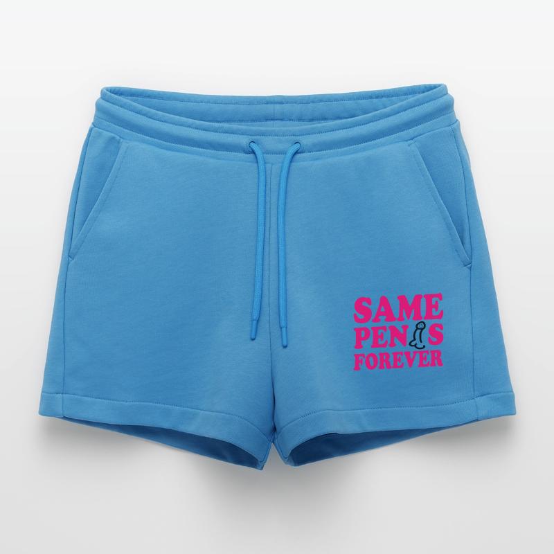Same penis forever Organic Relaxed Cropped Shorts Made in EU