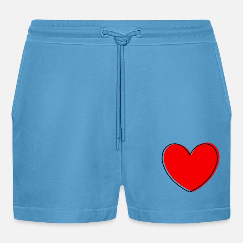 Saint-Valentin, Saint-Valentin, Saint-Valentin - Short bio décontracté court fabriqué en UE -  Sol Blue