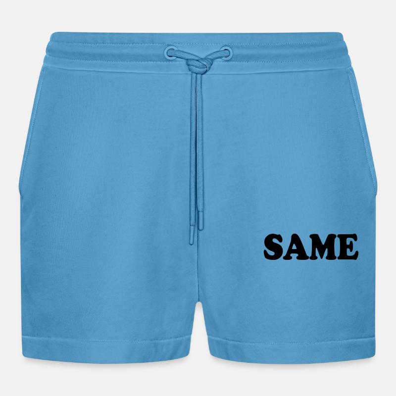 Same - Organic Relaxed Cropped Shorts Made in EU -  Sol Blue