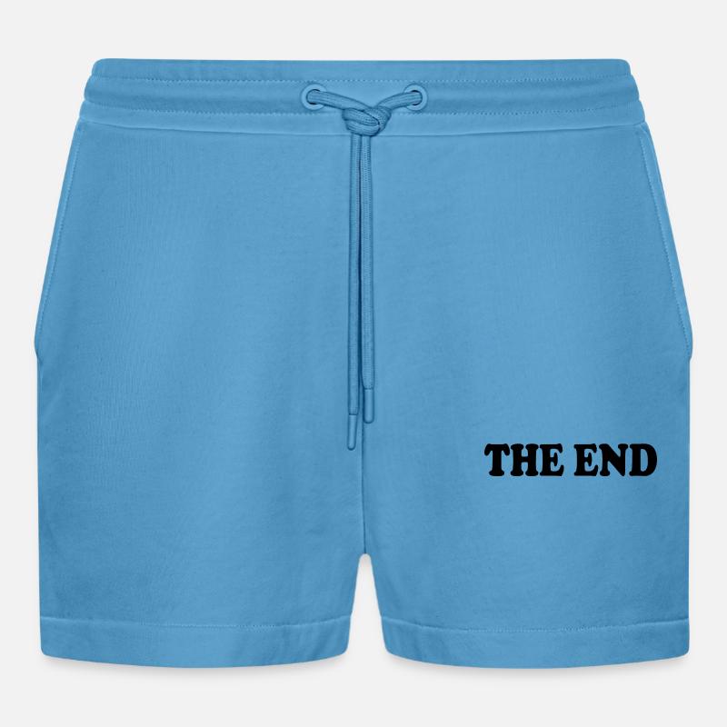 The end - Organic Relaxed Cropped Shorts Made in EU -  Sol Blue