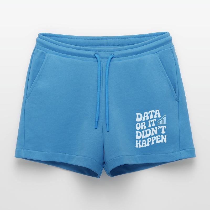 Daten Oder Es Ist Nicht Passiert Datenanalyst Organic Relaxed Cropped Shorts Made in EU