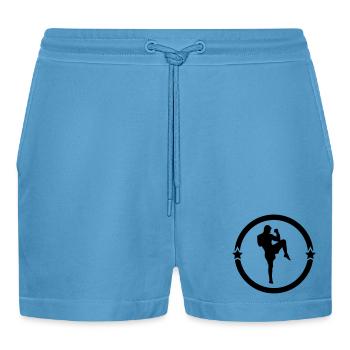 Kickboxing / Kick-Boxeur / Kick Boxing / - Short bio décontracté court fabriqué en UE -  Sol Blue - Devant