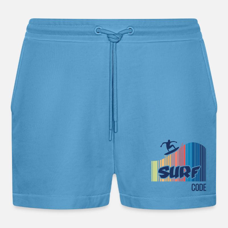 Surf Code - Short bio décontracté court fabriqué en UE -  Sol Blue