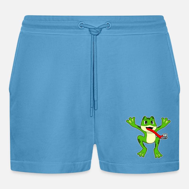 Mouche grenouille - Short bio décontracté court fabriqué en UE - Sol Blue