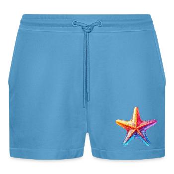 Étoile de mer - Short bio décontracté court fabriqué en UE -  Sol Blue - Devant