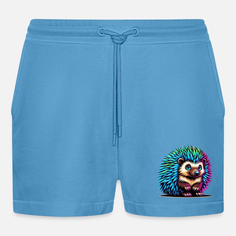 Igel - Organic Relaxed Cropped Shorts Made in EU -  Sol Blue