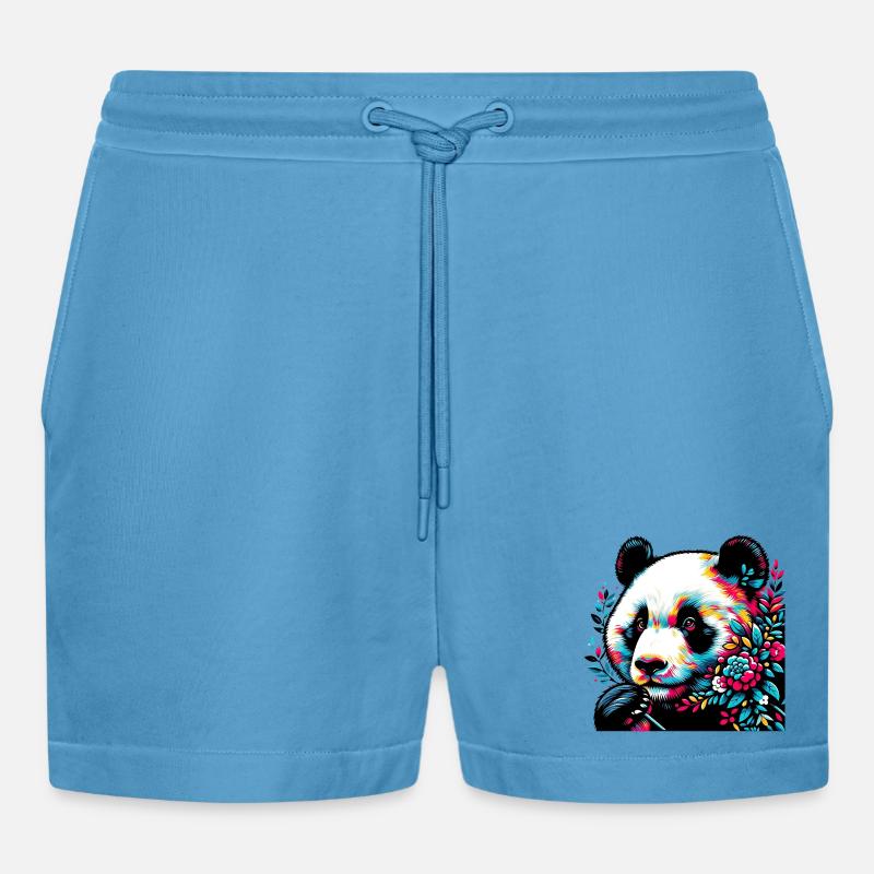 Panda - Short bio décontracté court fabriqué en UE -  Sol Blue