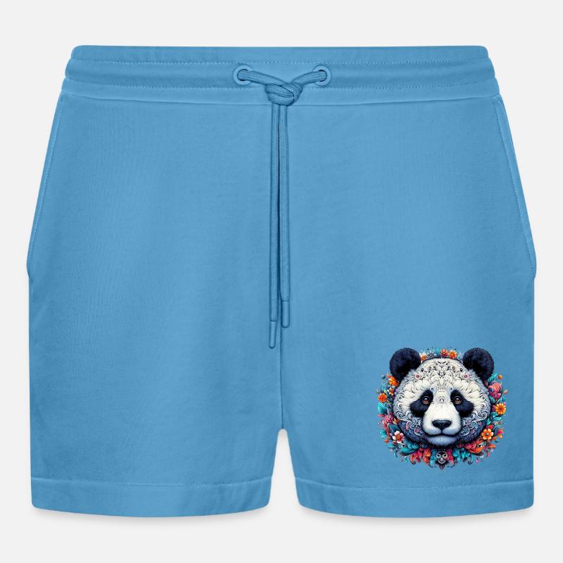 Panda - Short bio décontracté court fabriqué en UE -  Sol Blue