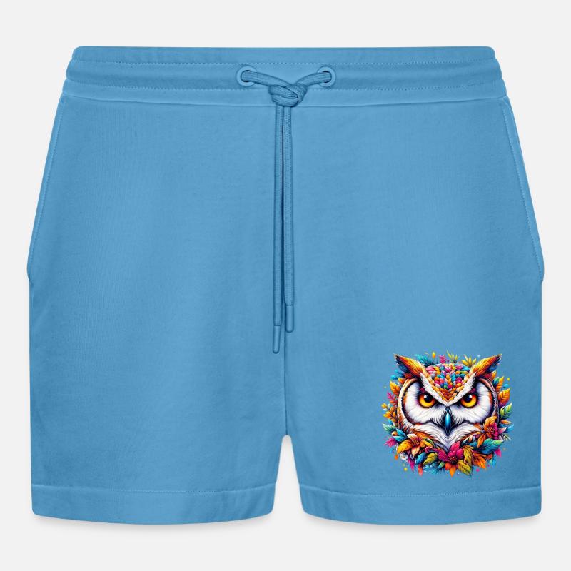 Eule - Organic Relaxed Cropped Shorts Made in EU -  Sol Blue