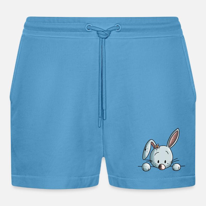 petit lapin doux - Lapin - Lapin - BD - Short bio décontracté court fabriqué en UE -  Sol Blue