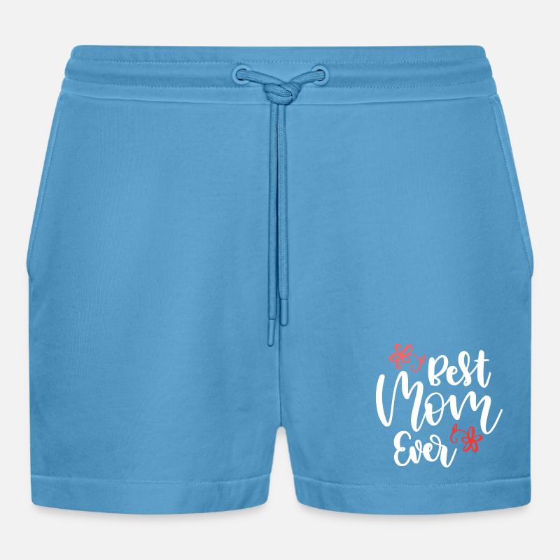 Beste Mutter aller Zeiten - Organic Relaxed Cropped Shorts Made in EU - Sol Blue