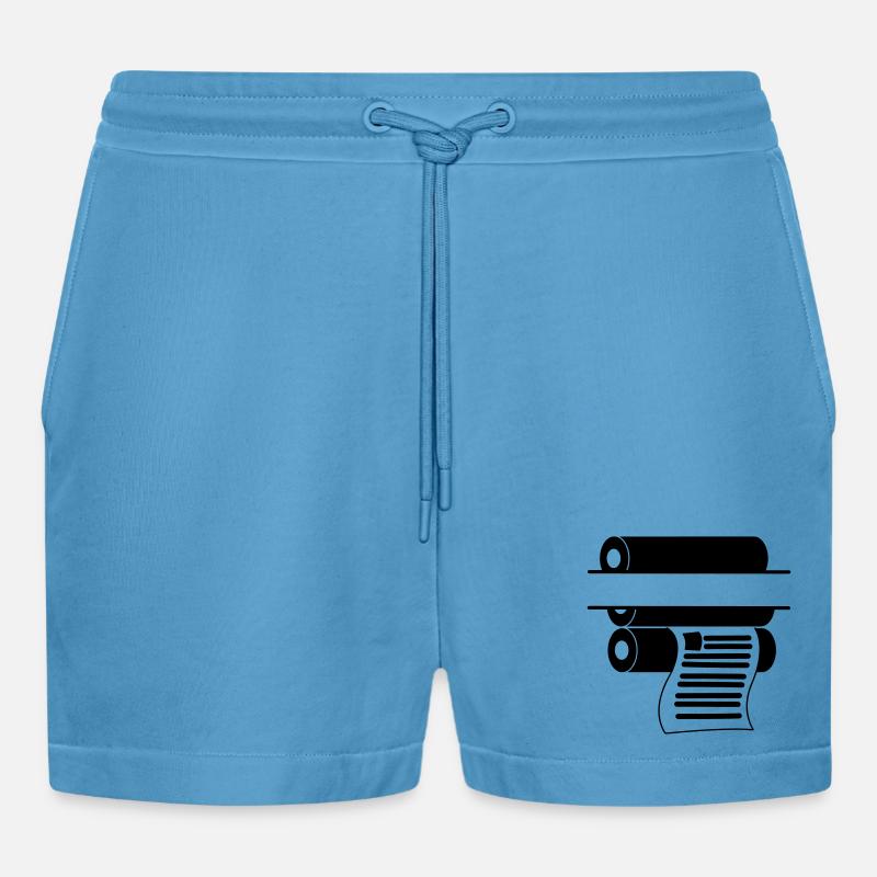 Impression du logo 2 - Short bio décontracté court fabriqué en UE -  Sol Blue