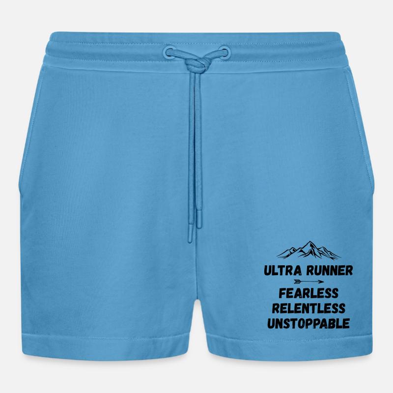 Ultra Runner - Intrépide. Implacable. Imparable. - Short bio décontracté court fabriqué en UE -  Sol Blue