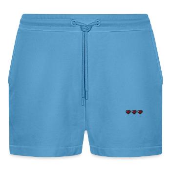 Drei Leben - Organic Relaxed Cropped Shorts Made in EU -  Sol Blue - Vorne