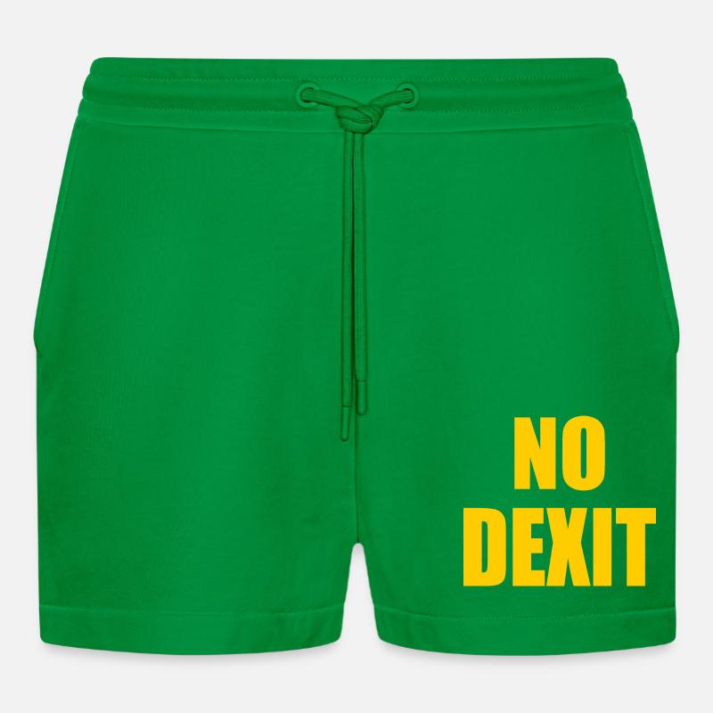 No dexit - Organic Relaxed Cropped Shorts Made in EU - City Green
