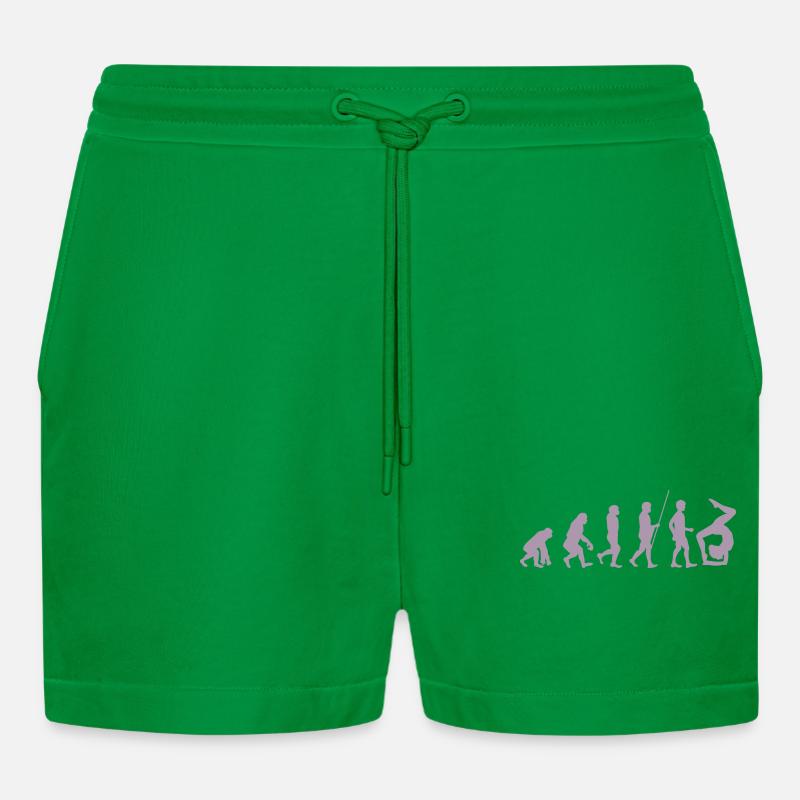 Turnerin Turner Evolution der Turnerin - Organic Relaxed Cropped Shorts Made in EU - City Green