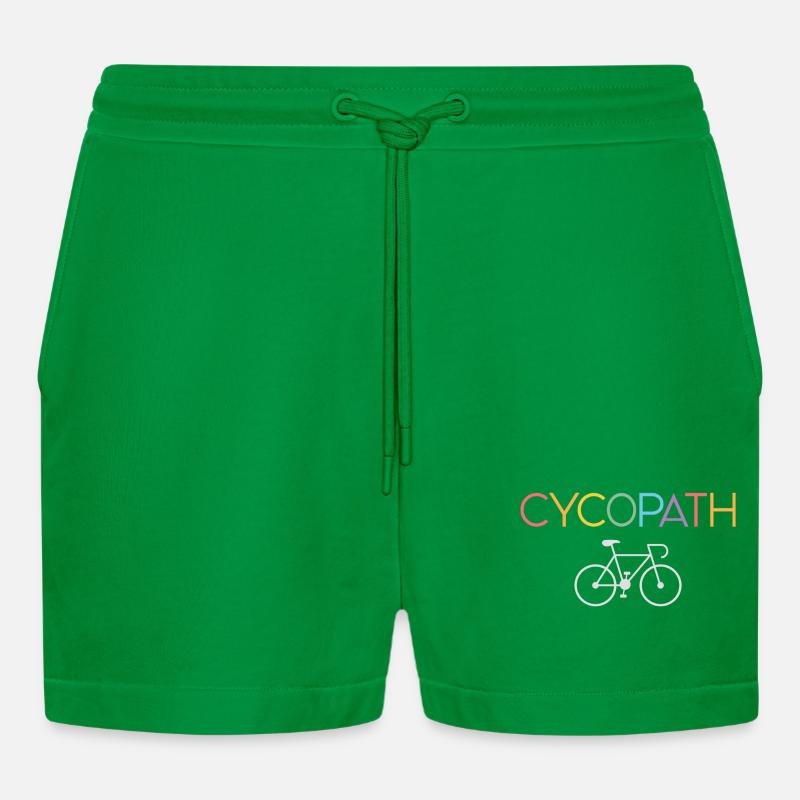 Geschenke für Radfahrer – Cycopath - Organic Relaxed Cropped Shorts Made in EU - City Green