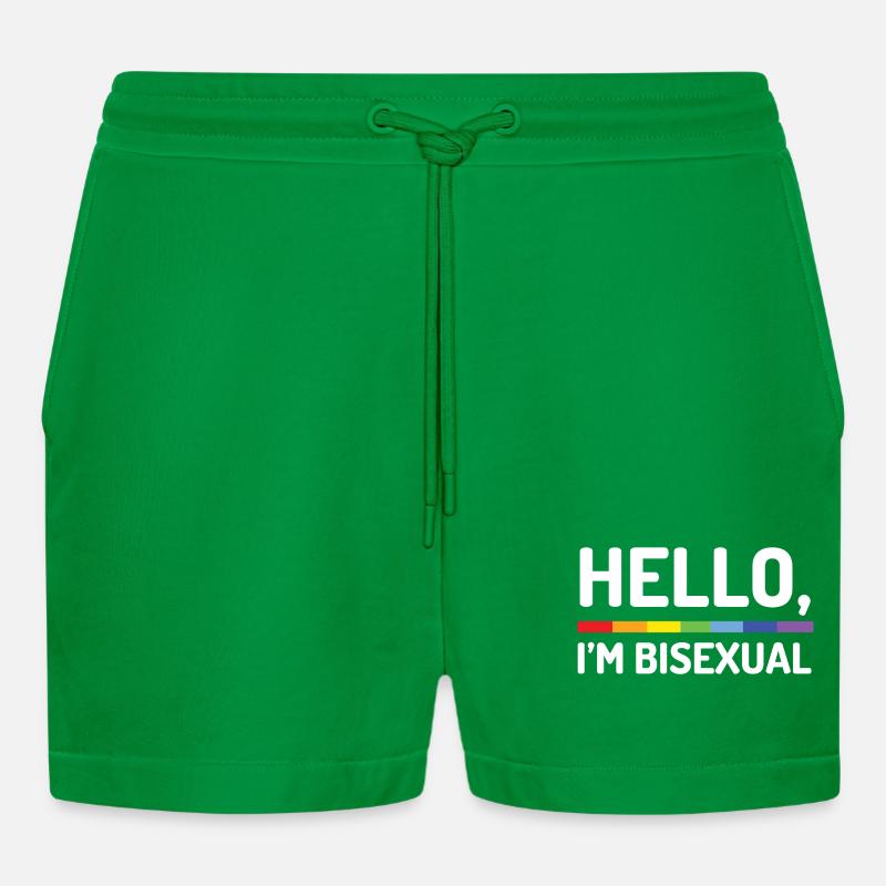 Hallo, ich bin bisexuell - Organic Relaxed Cropped Shorts Made in EU - City Green