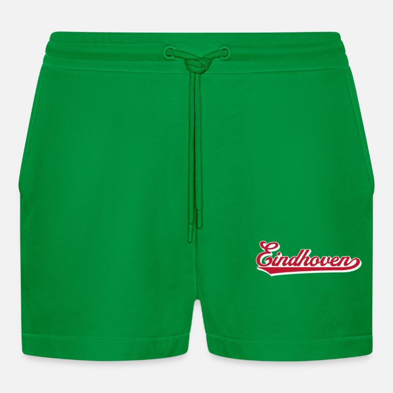 Eindhoven Script Stadtlogo - Organic Relaxed Cropped Shorts Made in EU - City Green