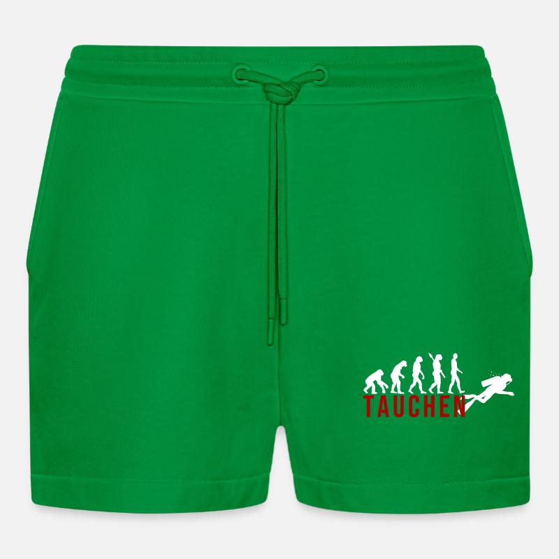 Ecolution Tauchen - Organic Relaxed Cropped Shorts Made in EU - City Green