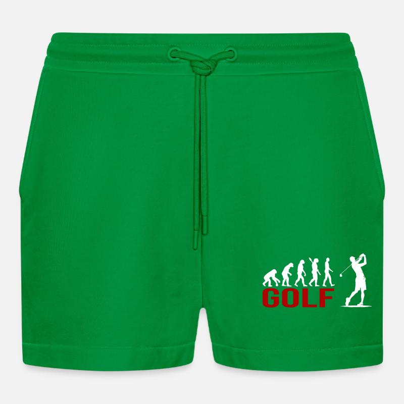 Evolution Golfsport - Organic Relaxed Cropped Shorts Made in EU - City Green