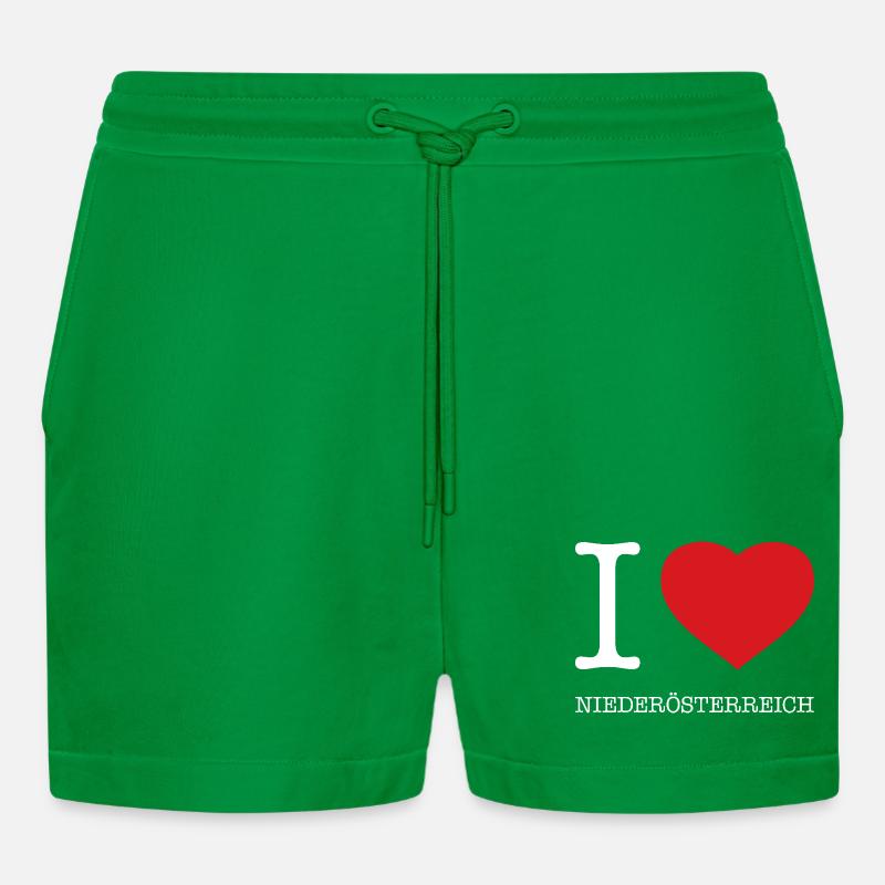 J’adore la Basse-Autriche - Short bio décontracté court fabriqué en UE - City Green