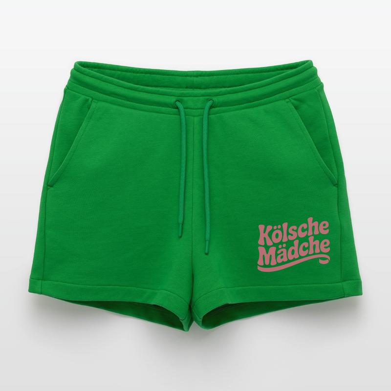 Kölsche Mädche Karneval Köln Kölle Kölsch Mädchen Organic Relaxed Cropped Shorts Made in EU