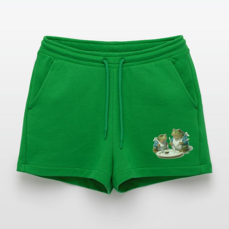 Frosch-Dinner: Fliege am Teller Organic Relaxed Cropped Shorts Made in EU