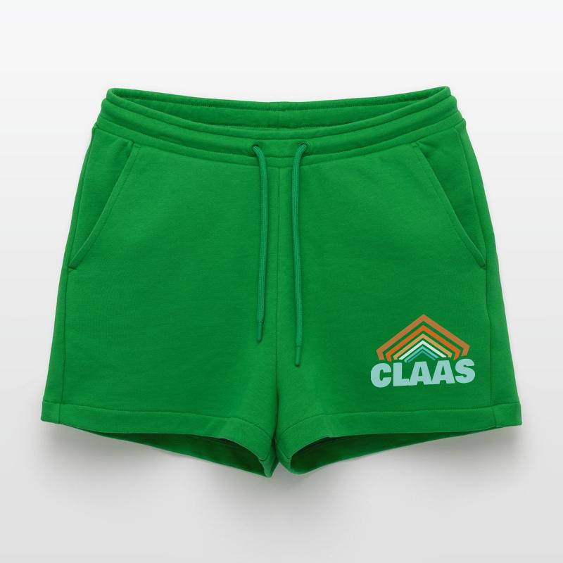 Claas as a given name Organic Relaxed Cropped Shorts Made in EU