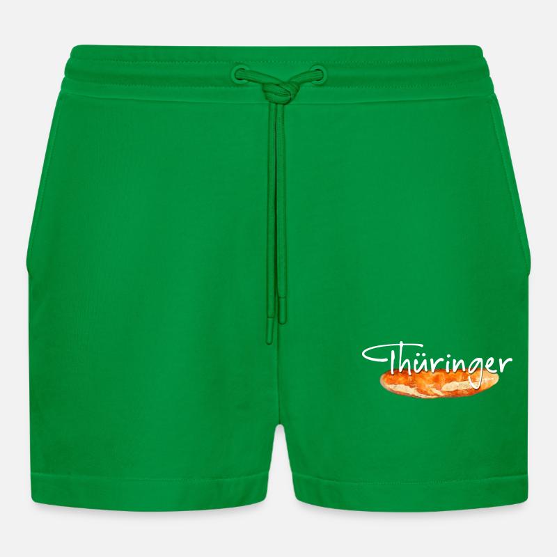 Thüringer Bratwurst - Organic Relaxed Cropped Shorts Made in EU - City Green