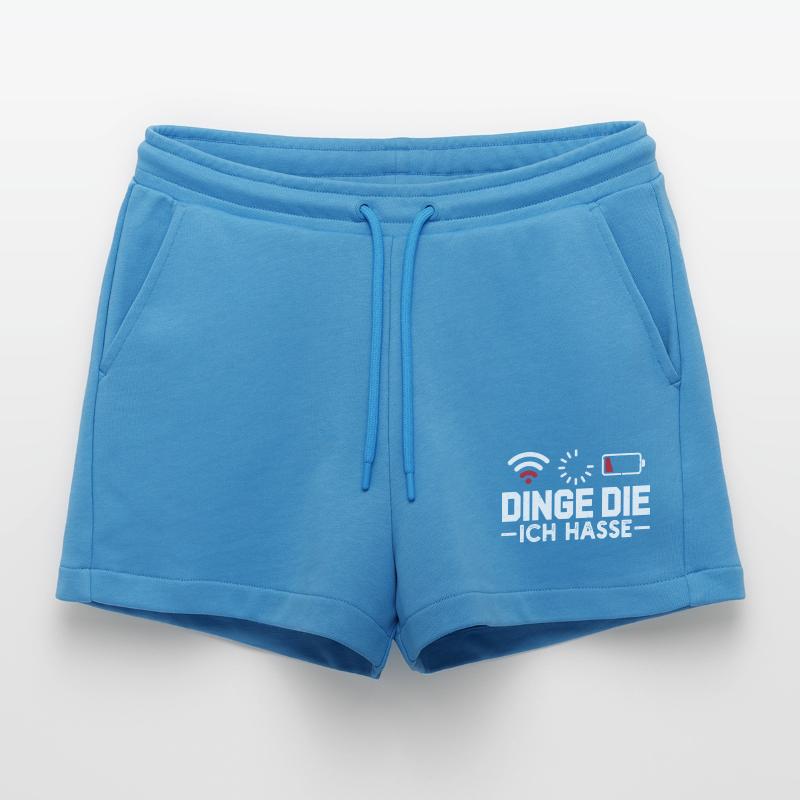 Nerd Computer THINGS I HATE FUNNY Organic Relaxed Cropped Shorts Made in EU