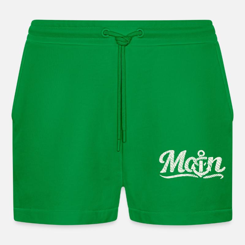 Conception côtière Moin Anchor - Short bio décontracté court fabriqué en UE - City Green