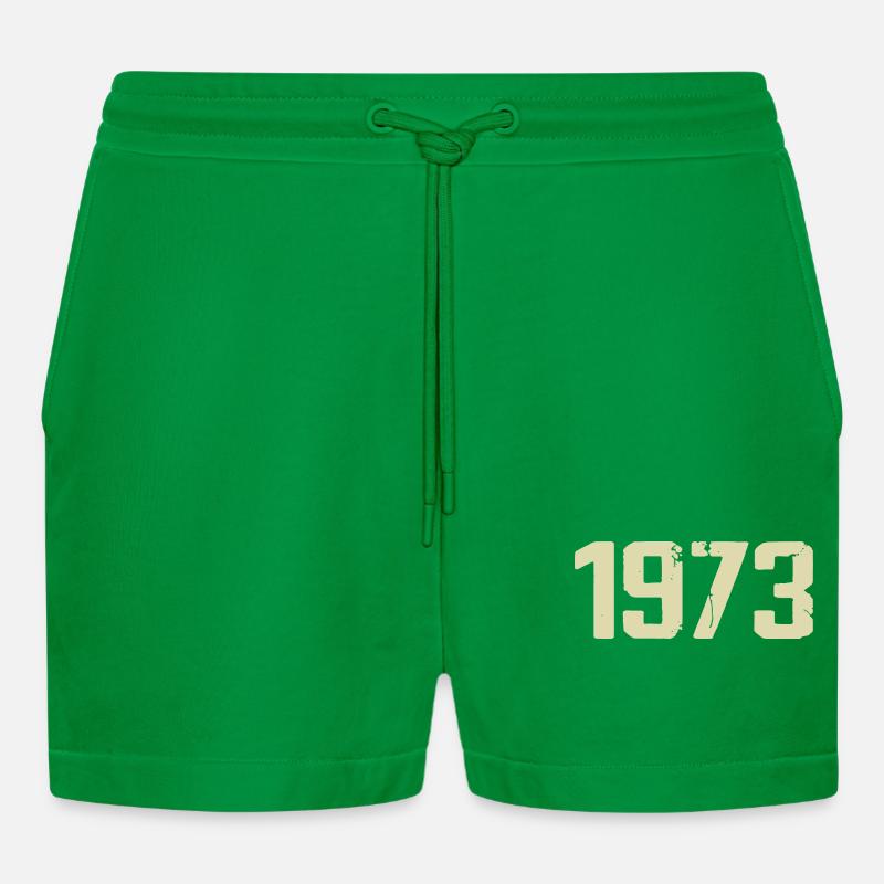 Jubilee 1973 - Organic Relaxed Cropped Shorts Made in EU - City Green