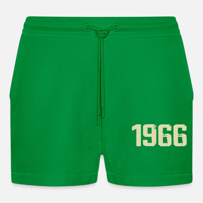 Jubilee 1966 - Organic Relaxed Cropped Shorts Made in EU - City Green
