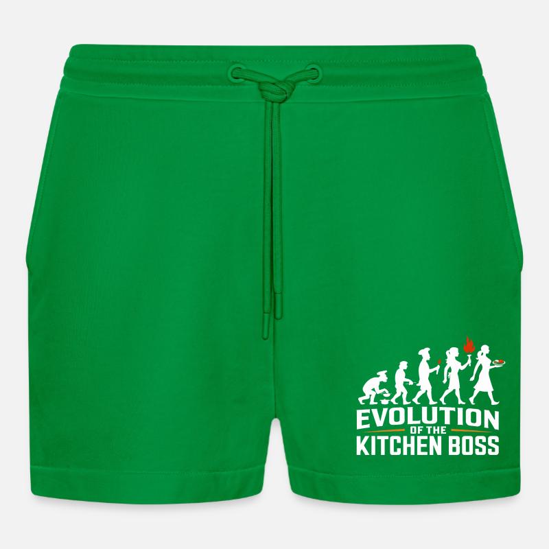 Küchenboss Evolution - Organic Relaxed Cropped Shorts Made in EU - City Green