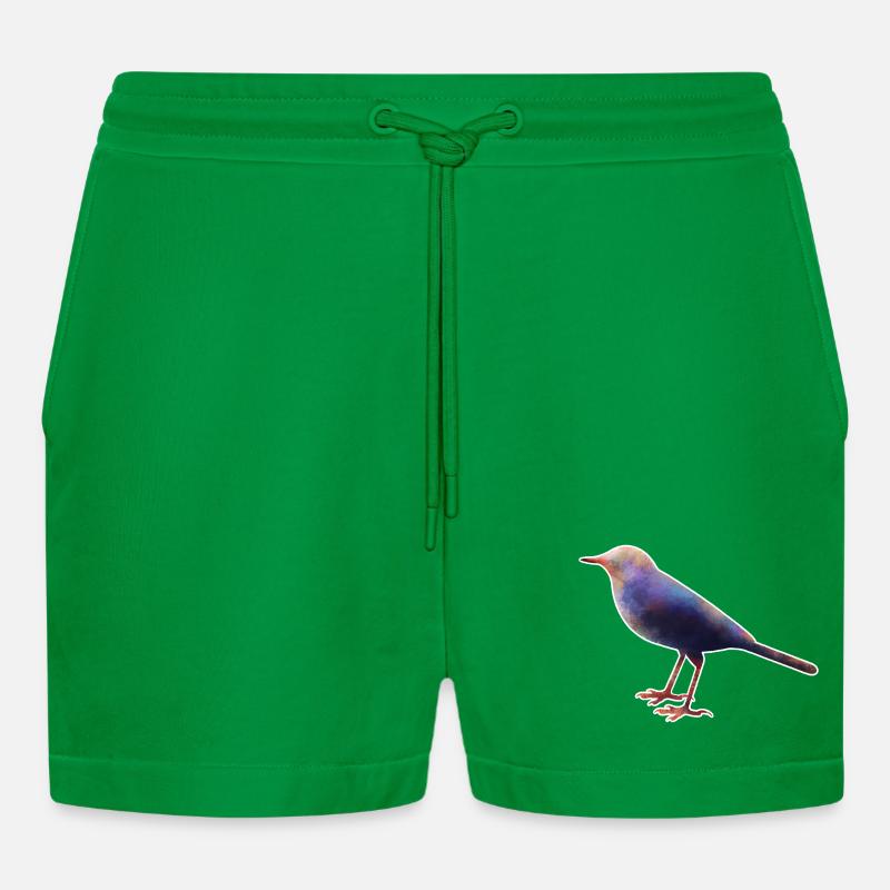 Wagtail.1 - Organic Relaxed Cropped Shorts Made in EU - City Green